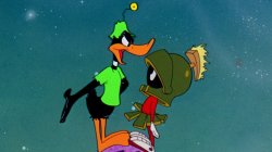 Daffy Duck and Marvin Martian Meme Template