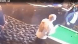 billard cue bar fight Meme Template
