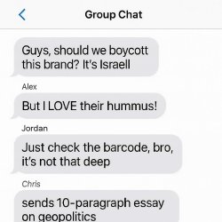 Meme Idea 3: The Chaotic Group Chat Format: Use a fake text mess Meme Template