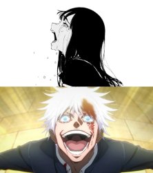 The game is hard gojo Meme Template