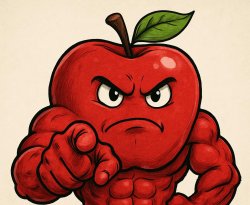 Mean Apple Meme Template