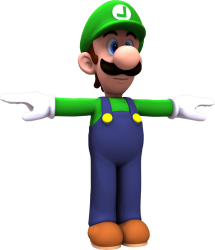 Luigi T-pose Meme Template