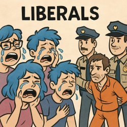 blue-haired Liberals crying because the criminals are getting ar Meme Template