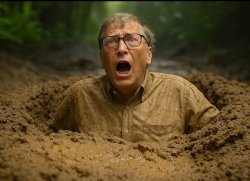 Bill Gates quicksand Meme Template