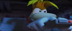 Rayman tryna turn off the TV Meme Template