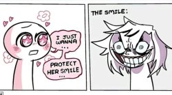 Protect her smile Meme Template