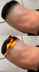 GROWING A NUTSACK BEFORE AND AFTER Meme Template