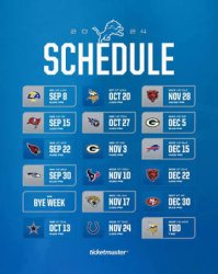 Lions 2025 Schedule Meme Template