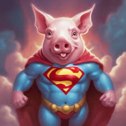 Super pig Meme Template