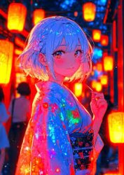 kimono anime girl Meme Template