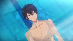 Haru swimming Meme Template