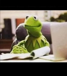Frog notices the public Meme Template