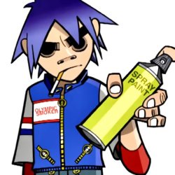 Gorillaz 2-D Phase 1 Meme Template
