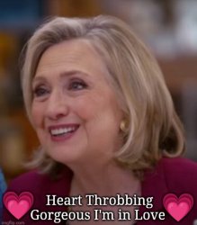 Hillary Clinton I'm in Love Meme Template