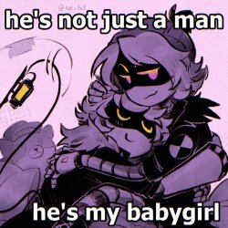 He's my babygirl Meme Template