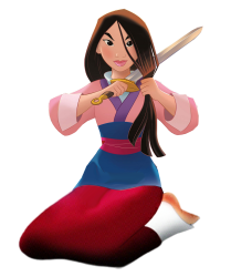 PNG Fa Mulan - Disney - Haircut Meme Template
