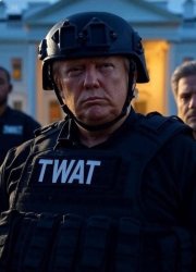 Donald Trump TWAT Stolen Valor Coward Meme Template