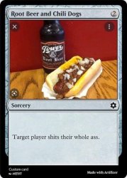 Root Beer and Chili Dogs Meme Template