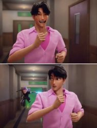 Jinu getting chased Meme Template