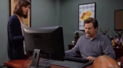 ron throwing away computer Meme Template
