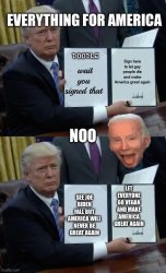 Donald trump being dump Meme Template