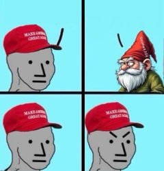 NPC vs Gnome Meme Template
