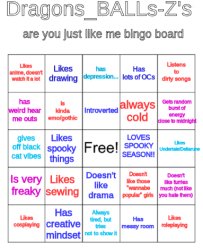 my bingo board Meme Template