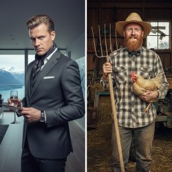 Posh vs. Redneck Meme Template
