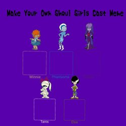 Make Your Own Ghoul Girls Cast Meme Template Meme Template