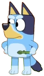 Bluey angry Meme Template