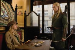 Shoshana and legolas Meme Template