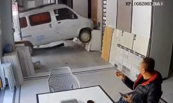 Van through window Meme Template