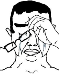 Chud Weeping Meme Template