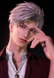 Sylus with Glasses LoveAndDeepSpace Meme Template