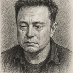 elon musk triste llorando Meme Template