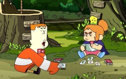 J.P. and Kelsey Card Game Meme Template