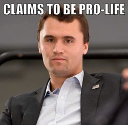 Charlie Kirk Pro Life Meme Template