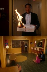 Reverse Community Fire Pizza Meme Meme Template