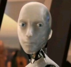 Robot stare Meme Template