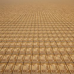 Billions of Canadian hundred dollar bills Meme Template