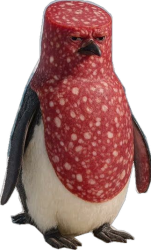 Salamino Penguino Meme Template