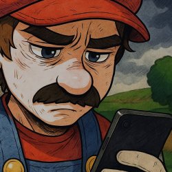 disappointed mario Meme Template