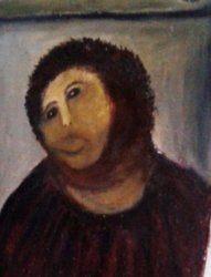 Botched Painting Restoration Meme Template
