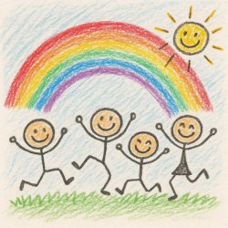 One Big Happy Rainbow Family Meme Template