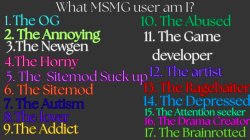What MSMG user am I v2 by grace Meme Template