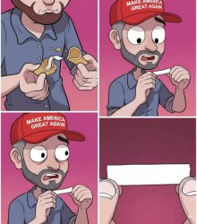 MAGA supporter Meme Template