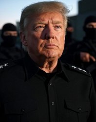 Donald Trump Big Daddy ICE MASKs Secret police drawing Meme Template