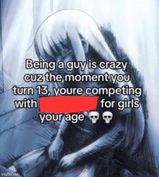 being a guy is crazy Meme Template