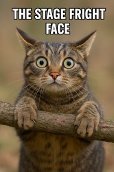 The Stage Fright Face Meme Template
