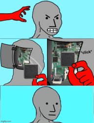 Npc chip update reversed Meme Template
